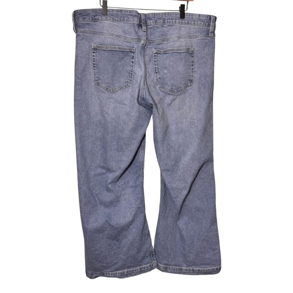 GAP Low Rise Stride Wide-Leg Blue Jeans Size 20 - Picture 3 of 13